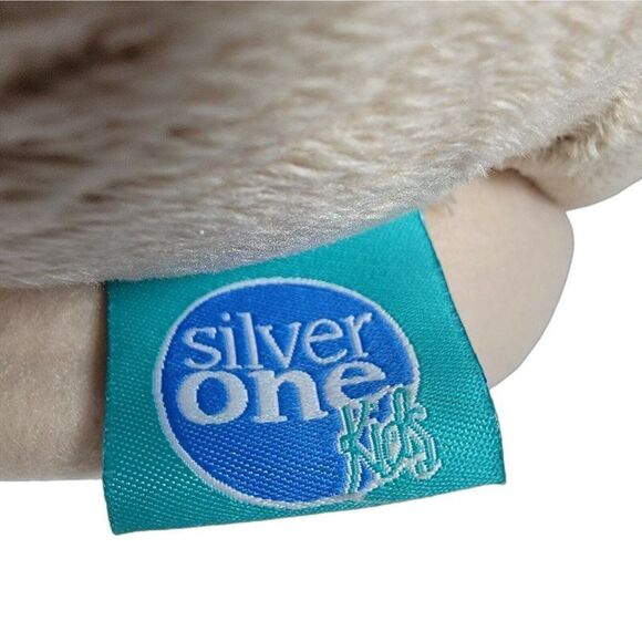 Silver One Kids Stuffed Animal Throw Blanket 2 Piece Gift Set NEW BUNNY RABBIT - Picture 4 of 6